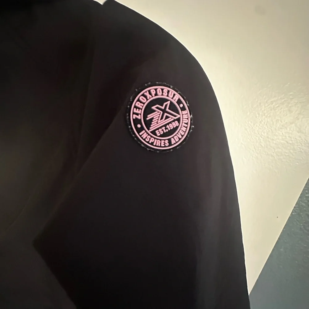 ZeroXposur Black Jacket‎ with Pink Trim and Zip